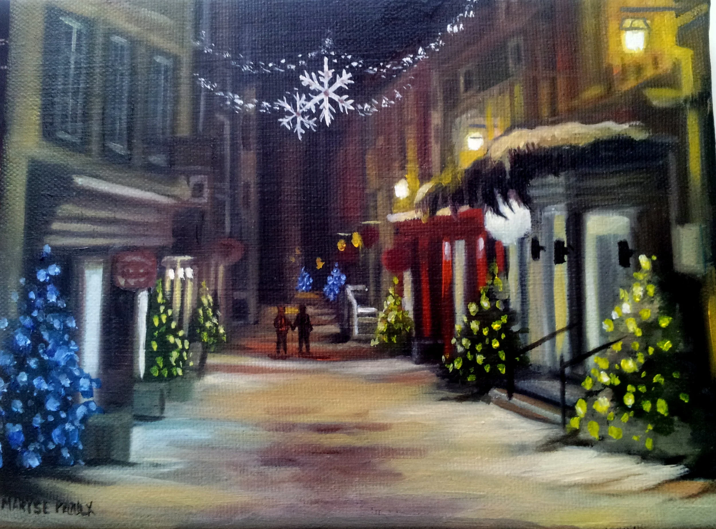 rue du p'tit Champlain en Février