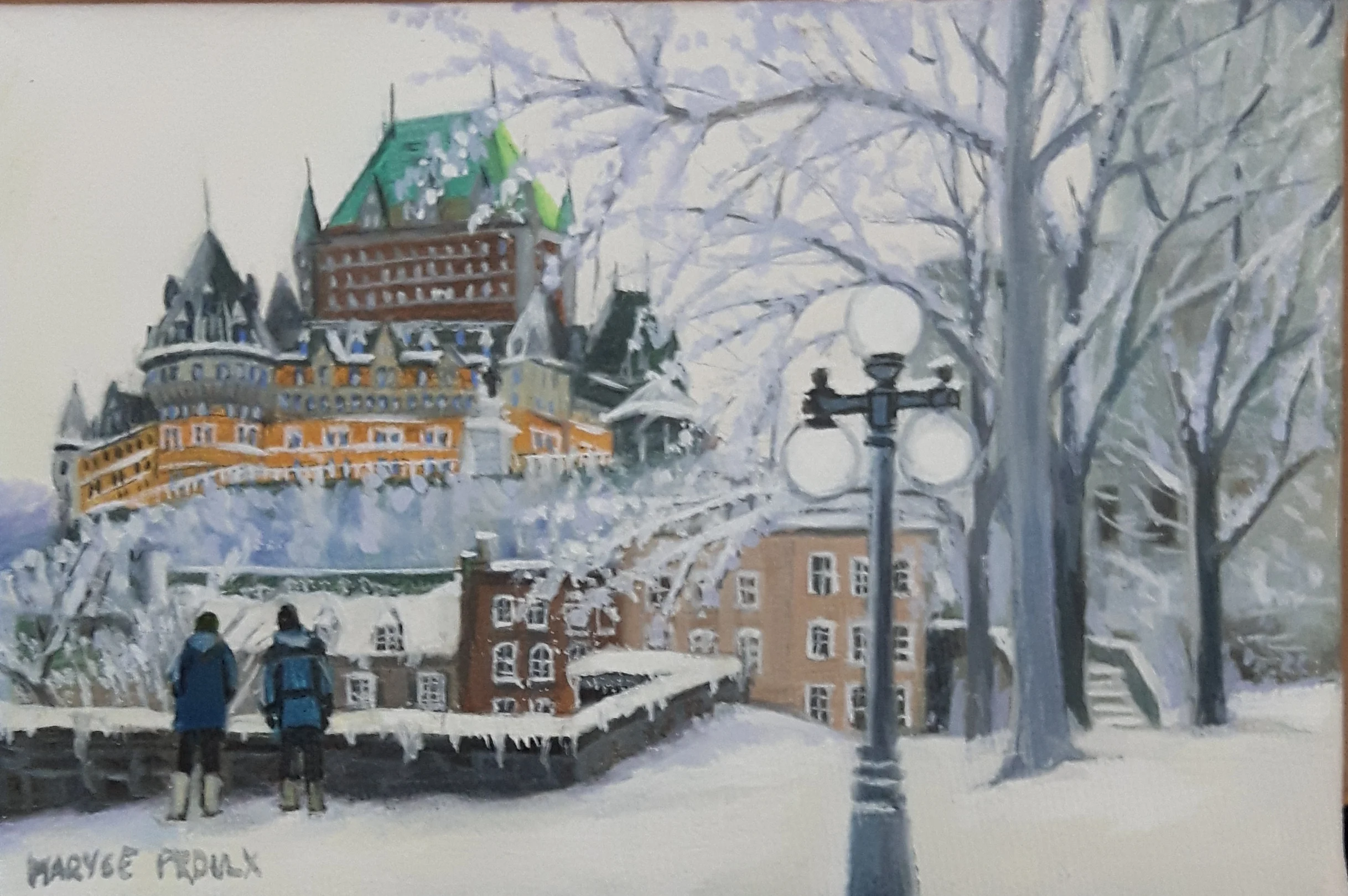 le chateau en hiver a québec