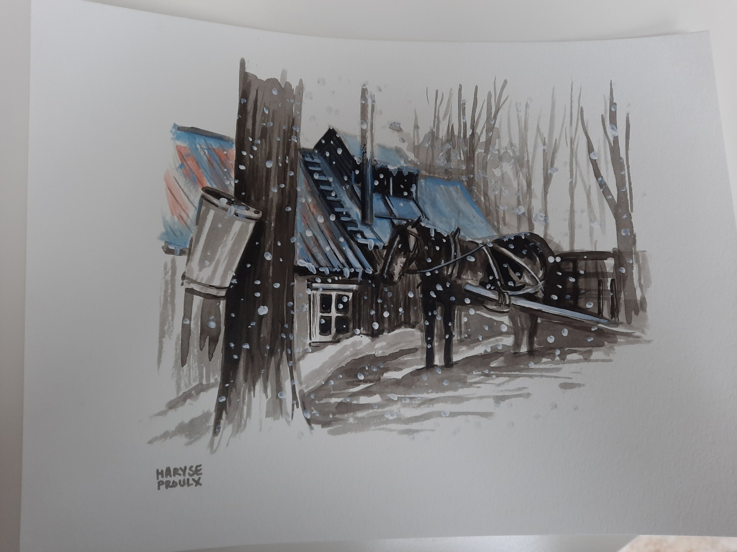 la cabane a sucre au toit bleu