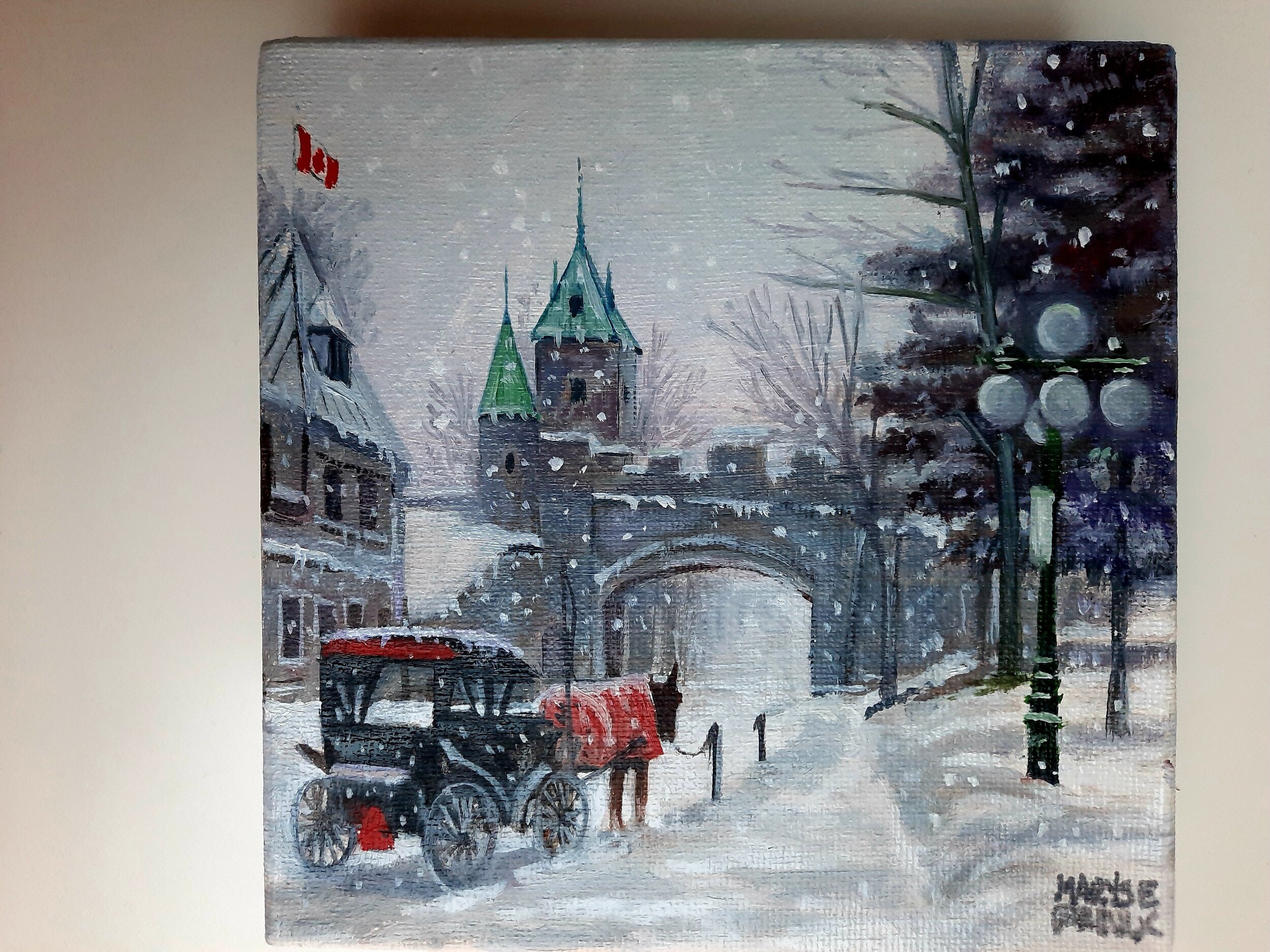 La porte St-Louis par jour de tempête