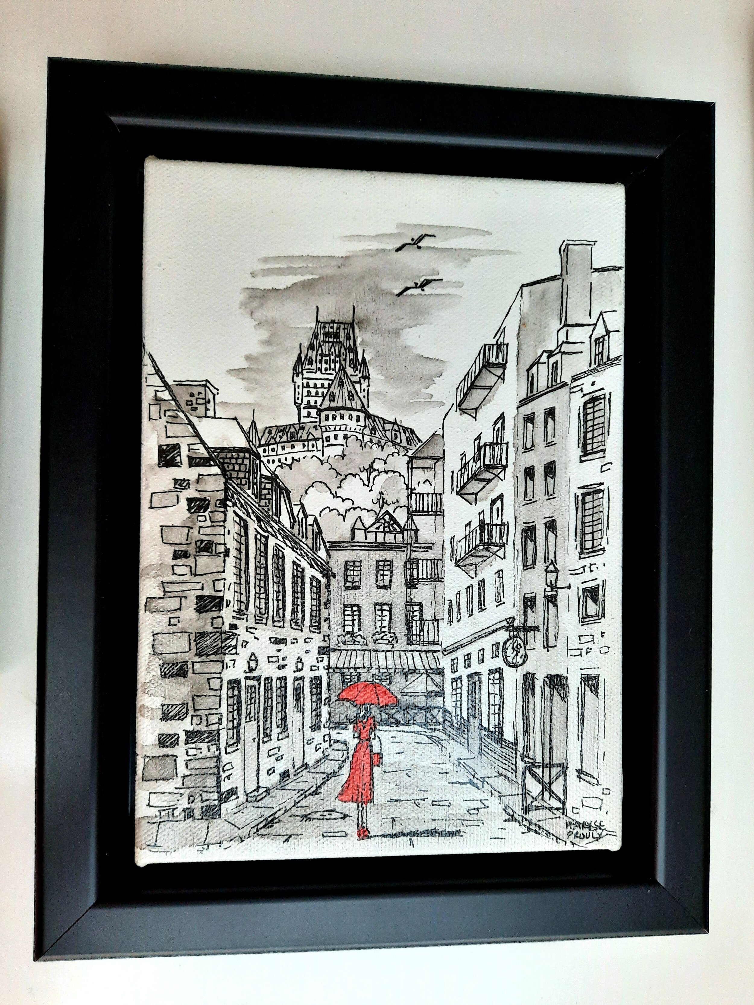  La rue des parapluies