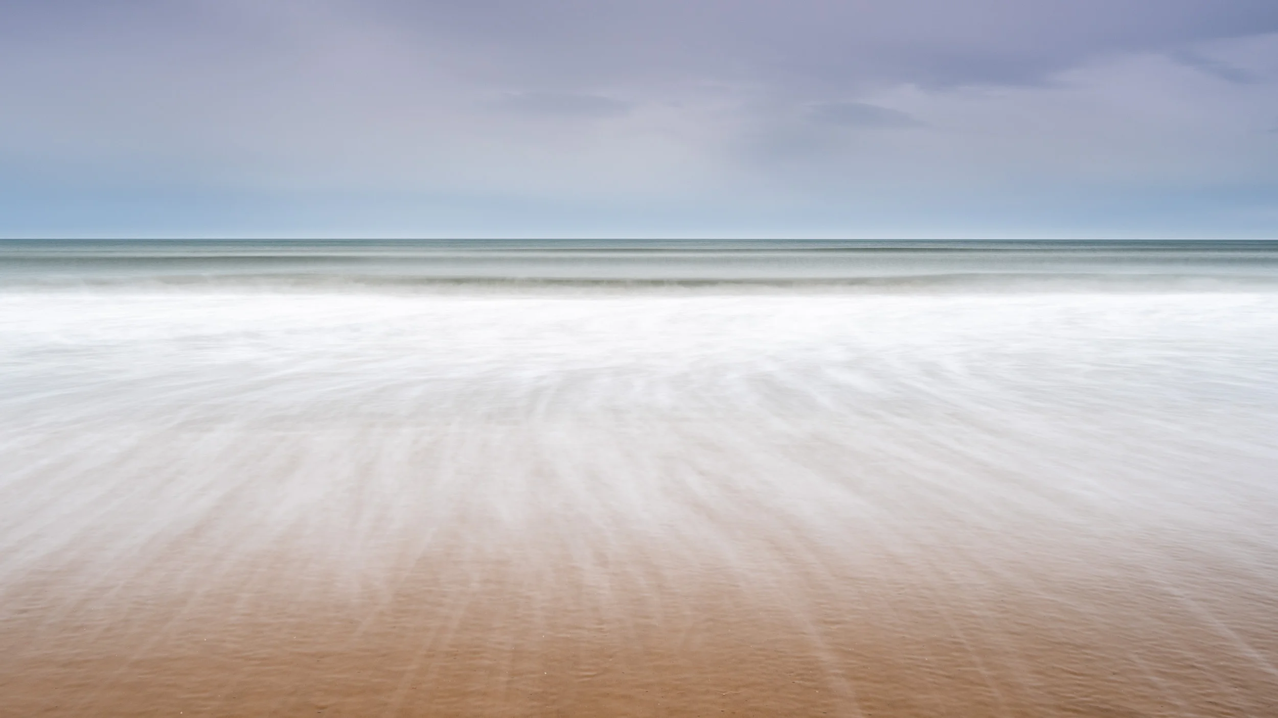 beach scene with waves