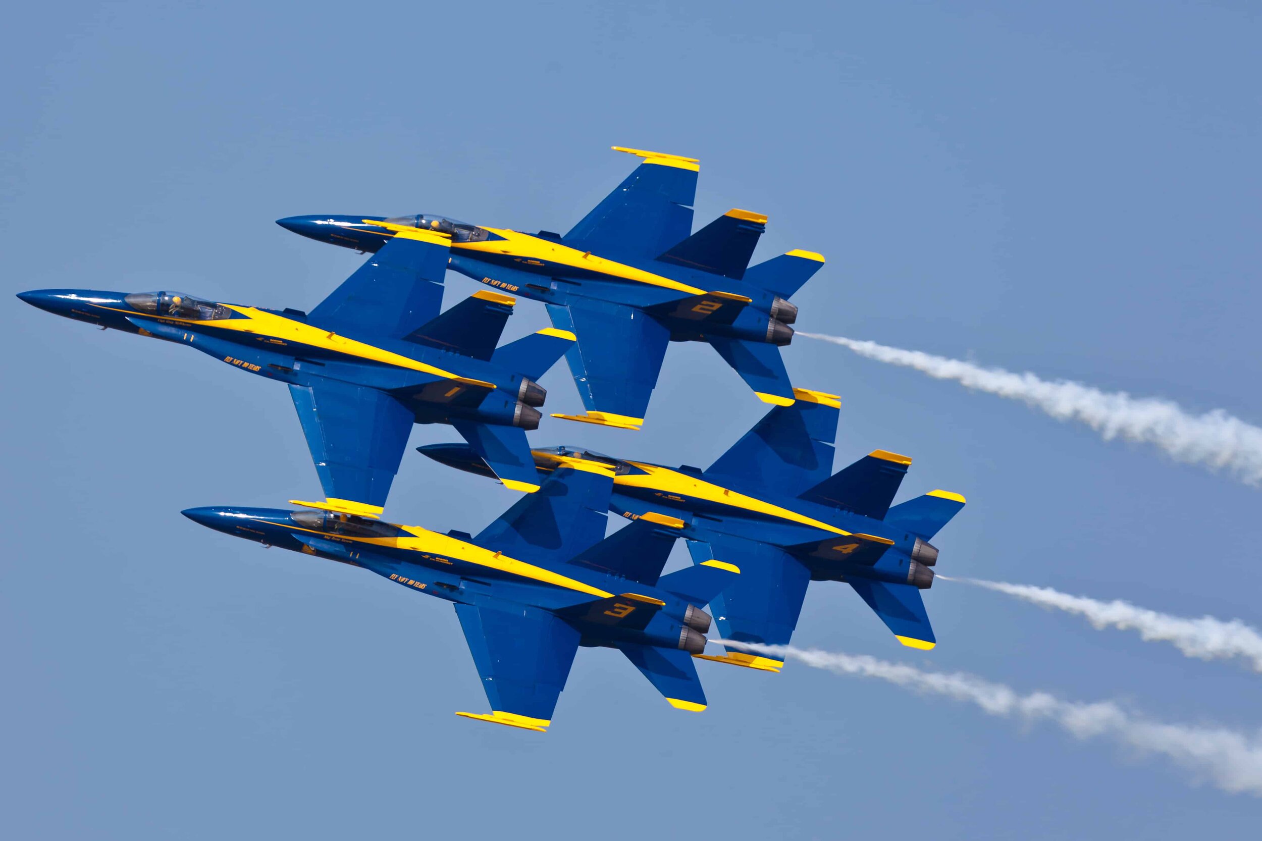 Navy Blue Angels Flying Over Virginia Beach