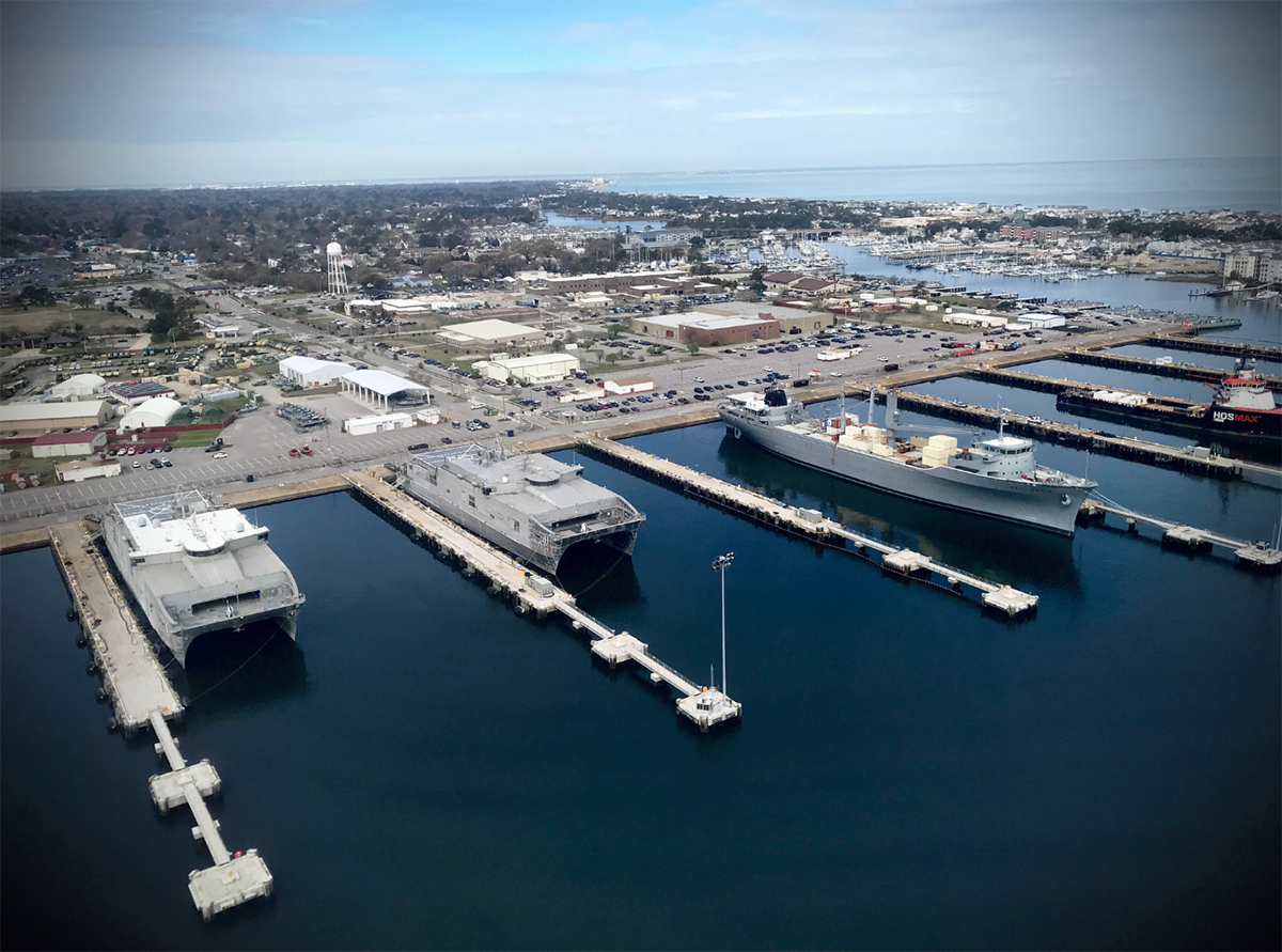 Navy, Harbor Aerial View