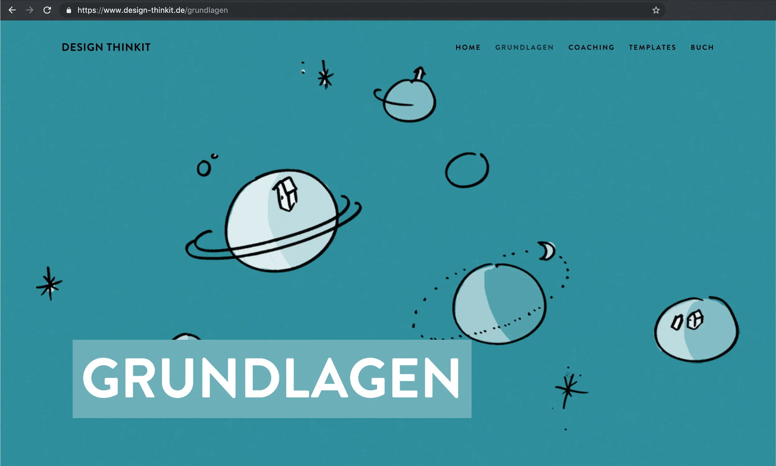 Unterseite Grundlagen des Design Thinkings auf Design-Thinkit.de