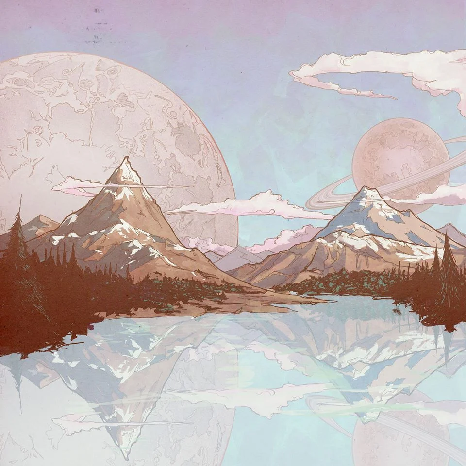 "Sagor" front cover. Art by Johan Leion. http://johanleion.com/