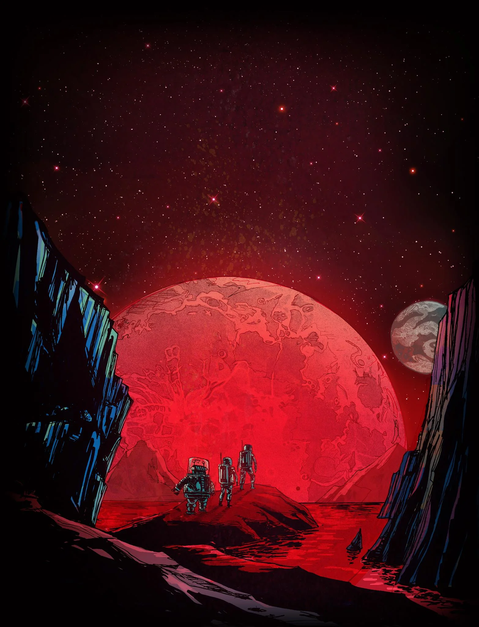 "Flod" Art by Johan Leion. http://johanleion.com/