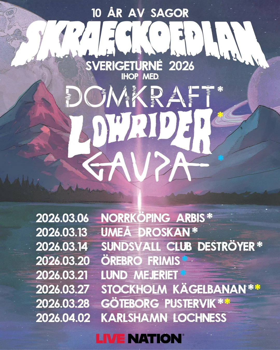 10 år av Sagor Sverigeturné 26-03-06 - 26-04-02
