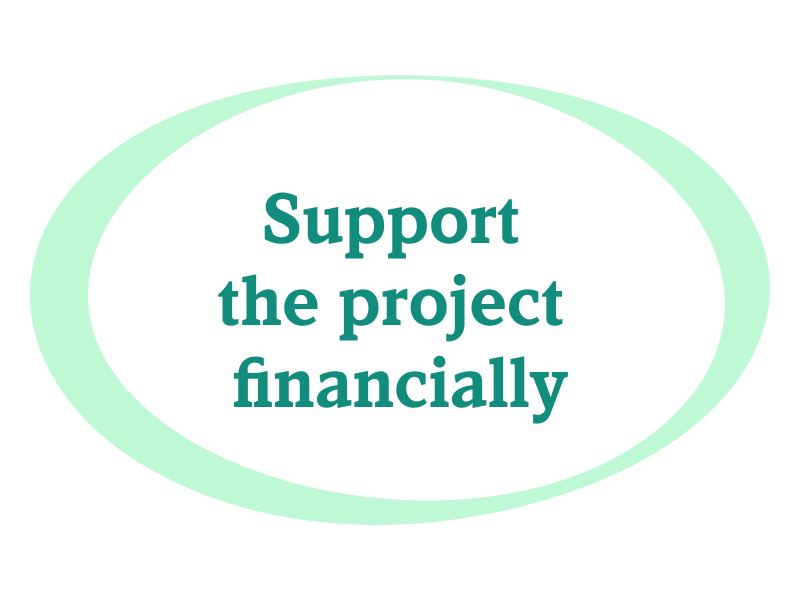 Support the project financially
