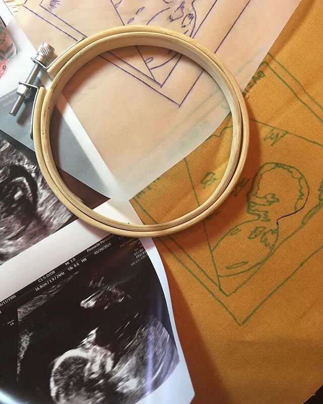 Just over a month until we meet our little guy! 🥰 Work in progress of the most special work in progress there ever was. 🥰
