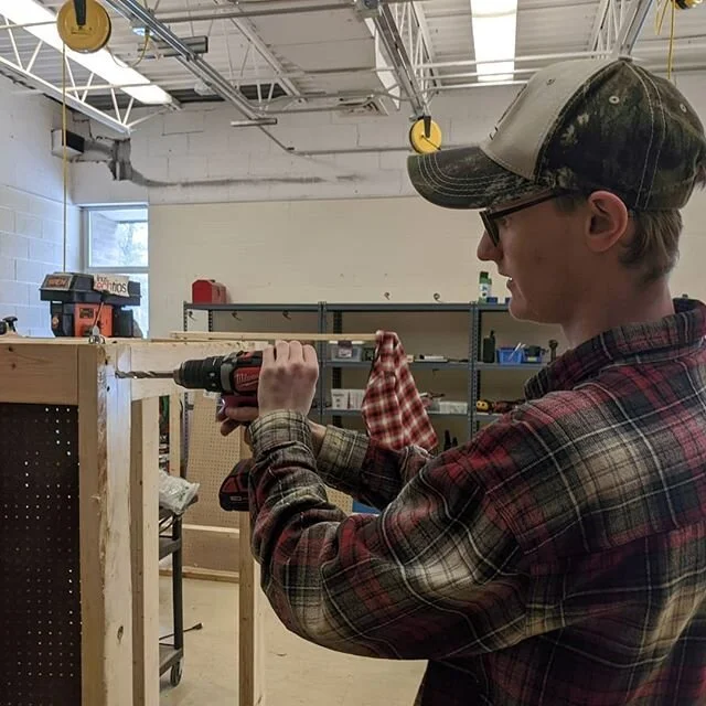 FRC student Ben is making tool and electronics carts for the Chelsea Robotics Center (CRC) #frc #infiniterecharge #CRC