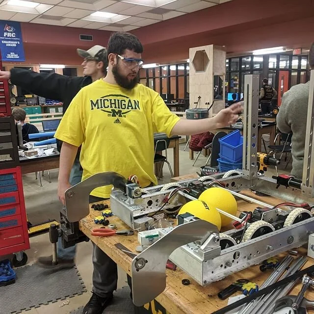 FRC student Ian has been working with the team to put together our robot, but this is just the beginning #frc #infiniterecharge #firstrobotics #robotics