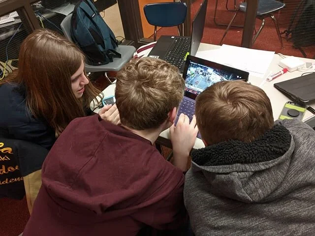 Strategy team looking over some Week 1 footage #frc #robotics #infiniterecharge #frcmemes #firstrobotics