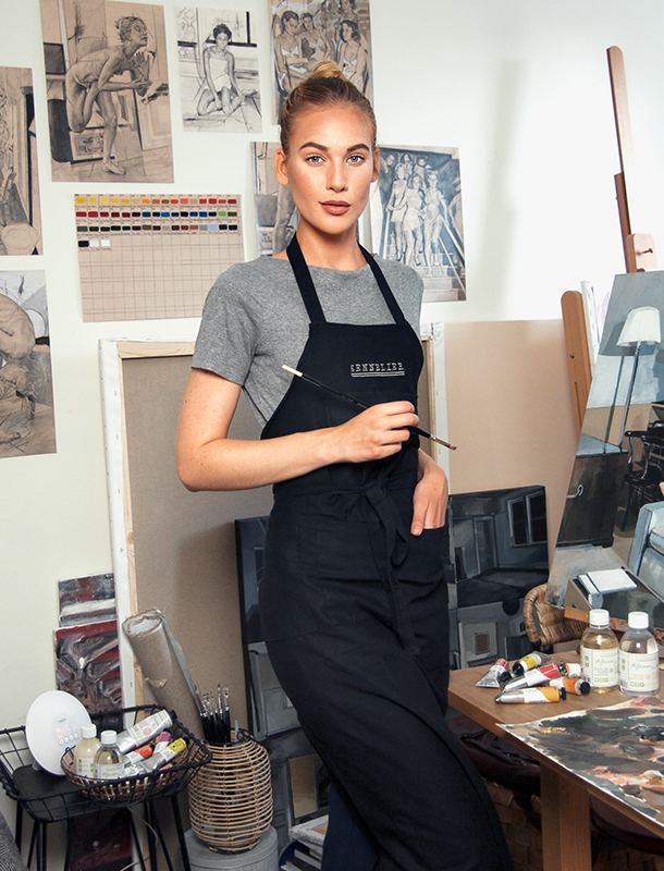 Alice in her studio. Photo from Alice's personal photo album.