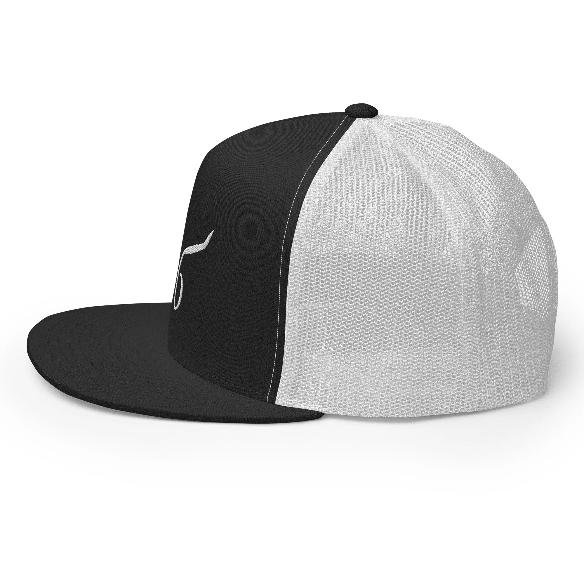 5-panel-trucker-cap-black-white-left-65831f5a4b049.jpg