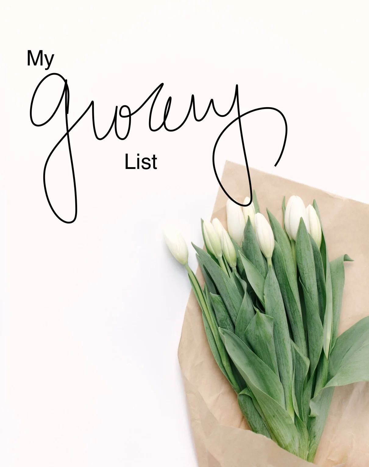 My Plant Based Grocery List