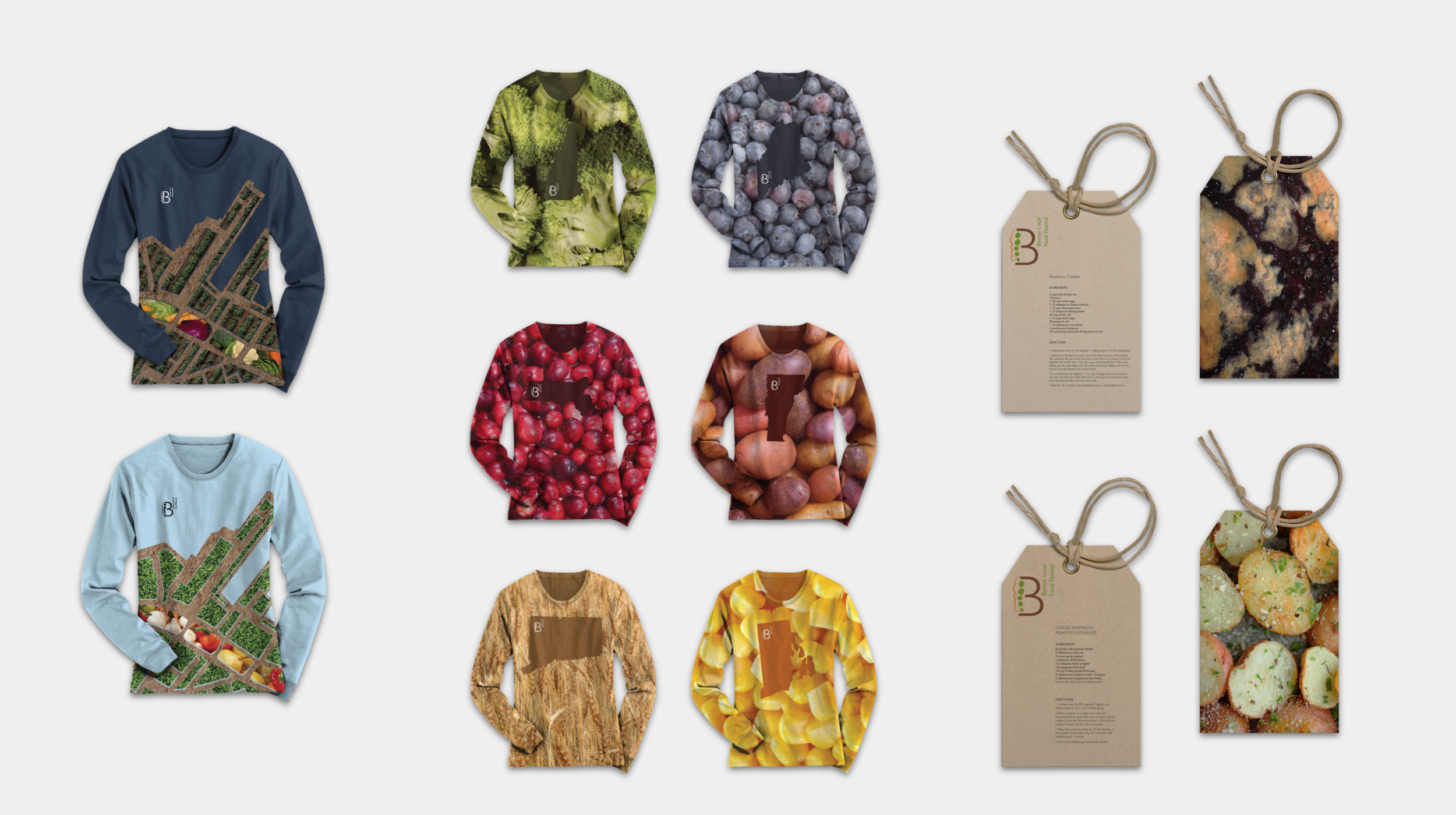 clothing in reference to posters each state’s shirt comes with an authentic recipe tag