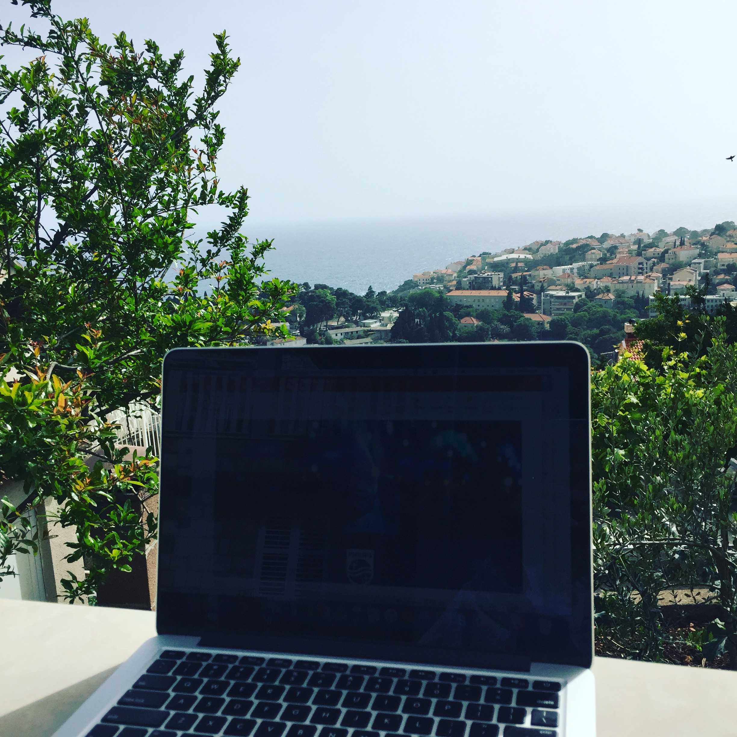 Working from an AirBnB in Dubrovnik