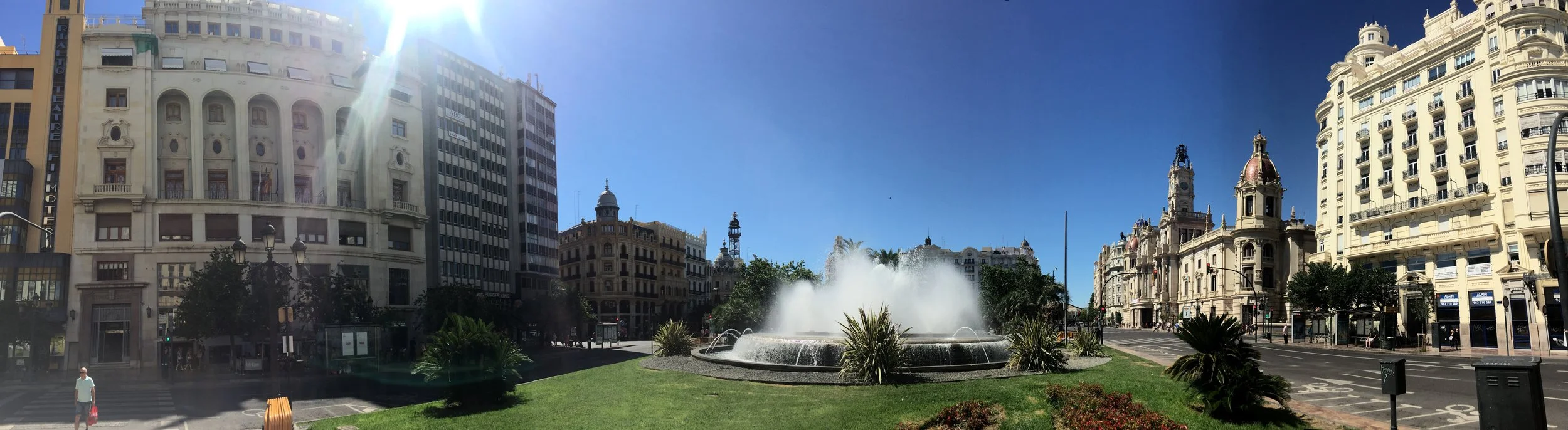 We lived next to Plaza del Ayuntamiento - the main Valencian sqaure