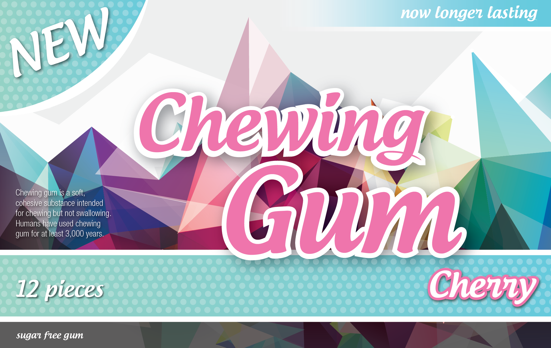  Serie of Gum Packages 