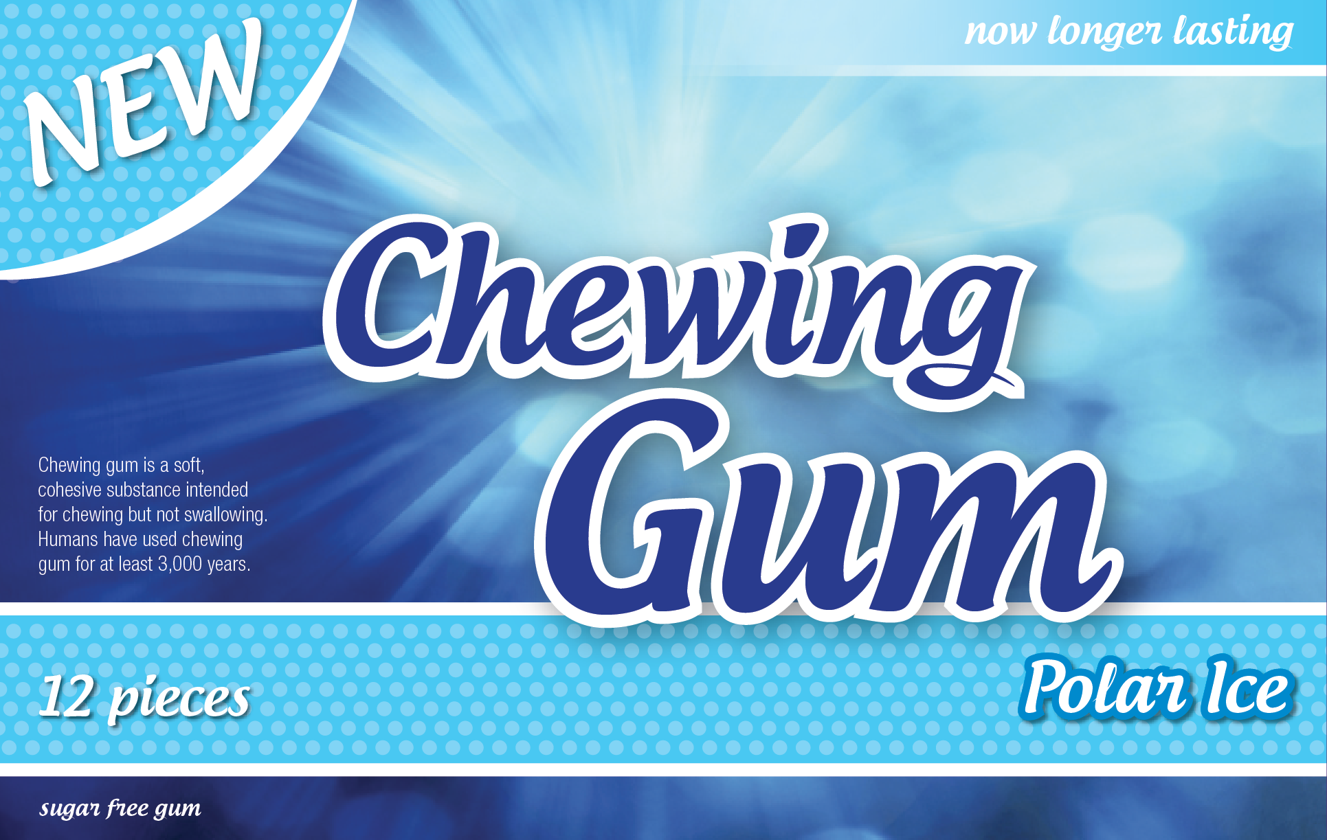  Serie of Gum Packages 
