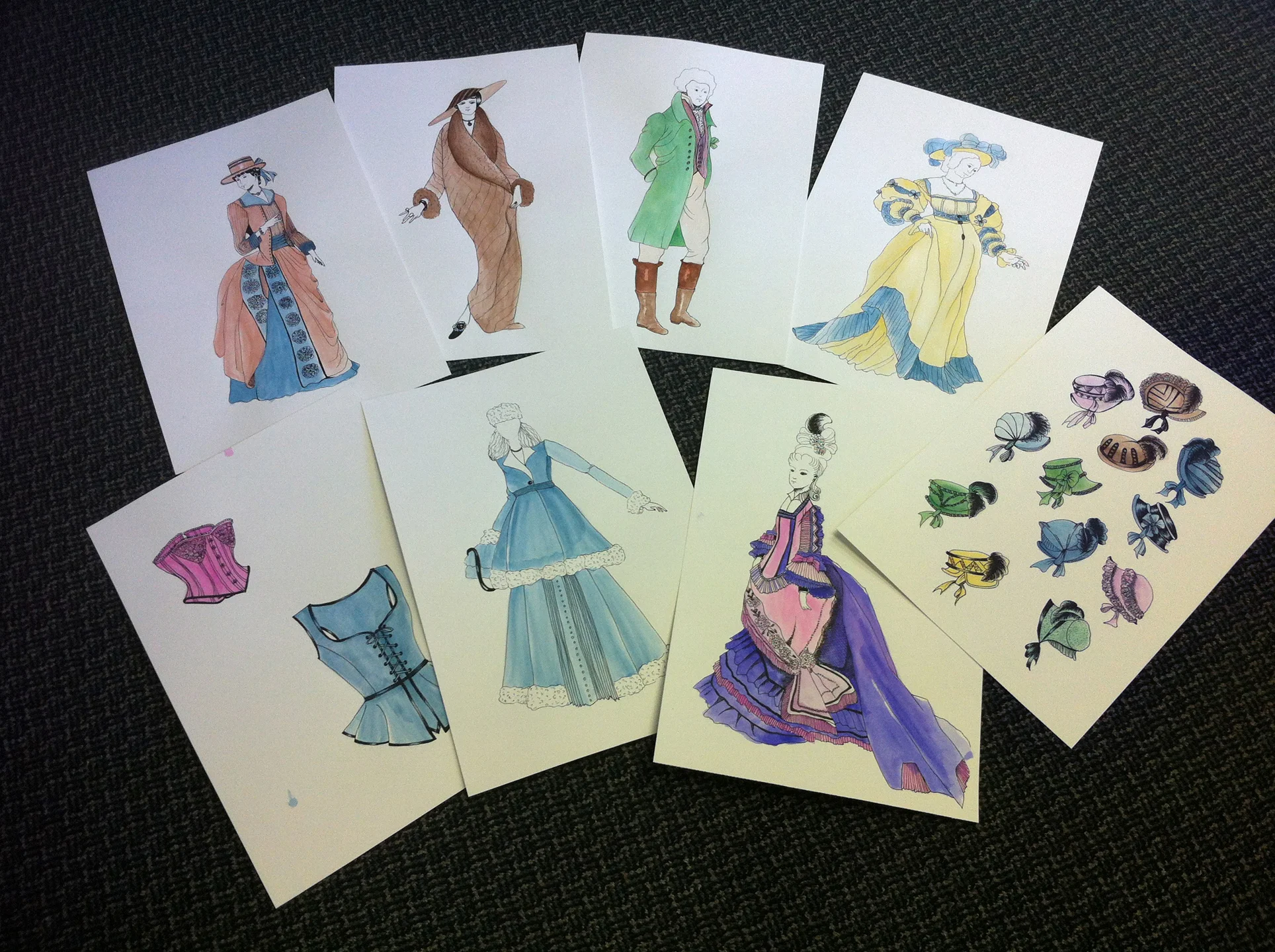  Costume Drawing For A Scene 