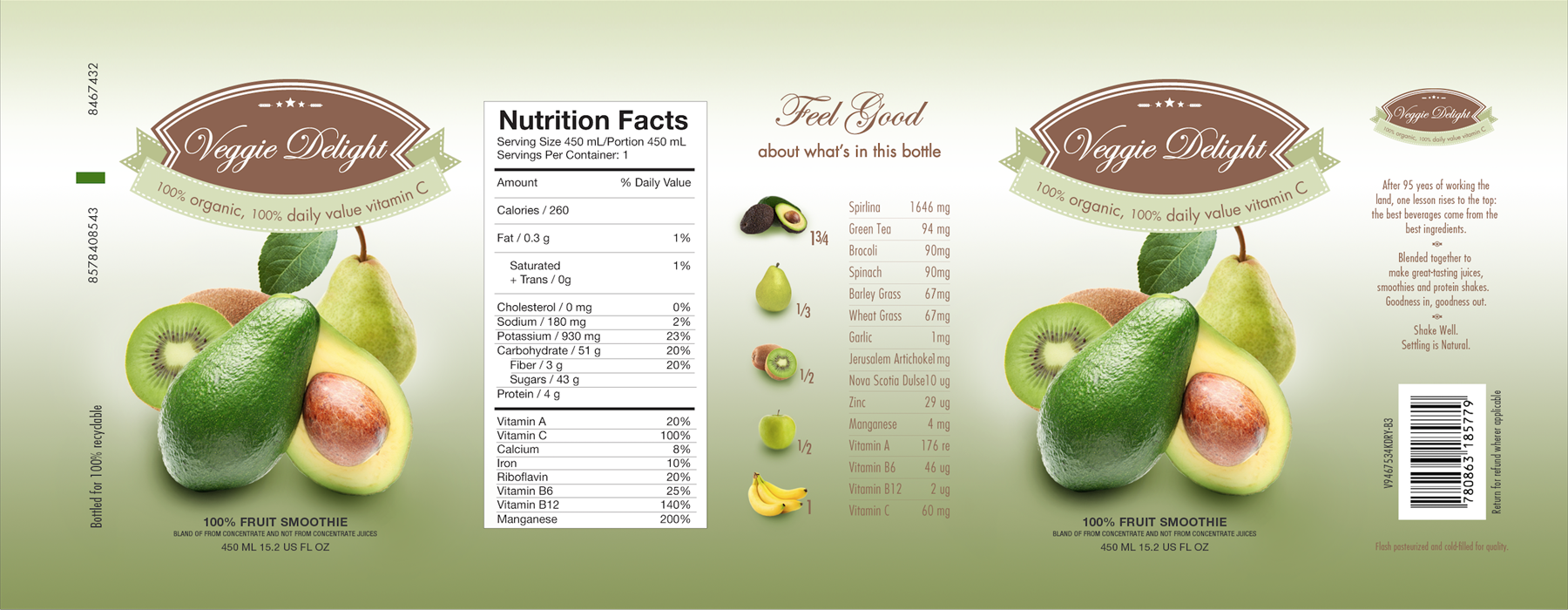  Fruit Drink Label 