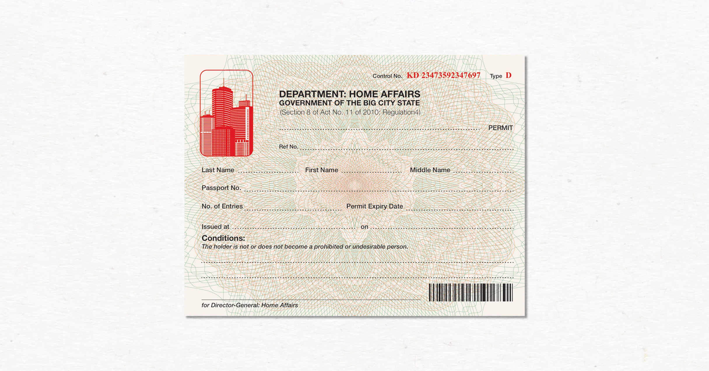 WORK PERMIT FOR PATCH TOWN