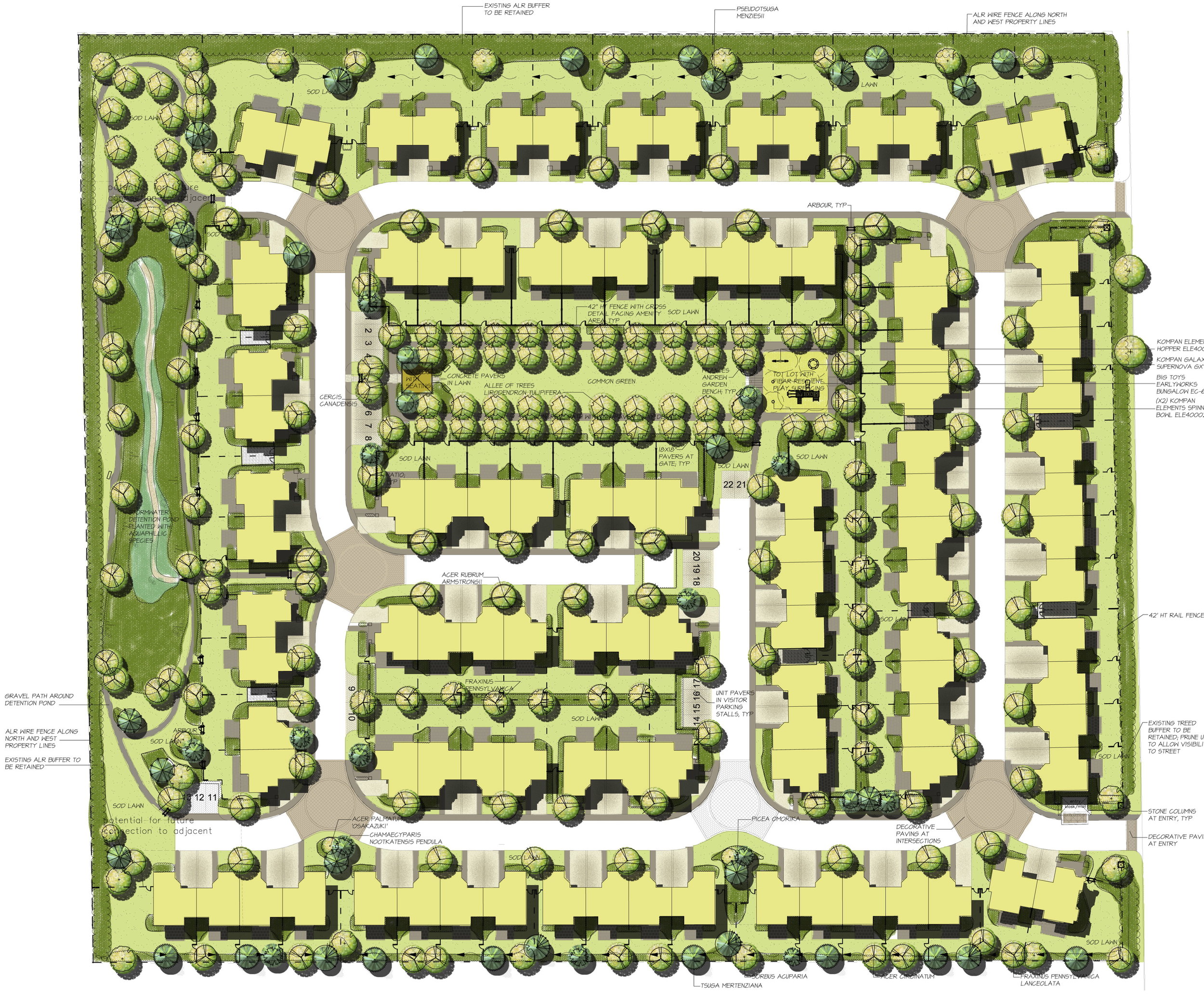 Village Green Townhomes for The Pattison Group, Maple Ridge, BC