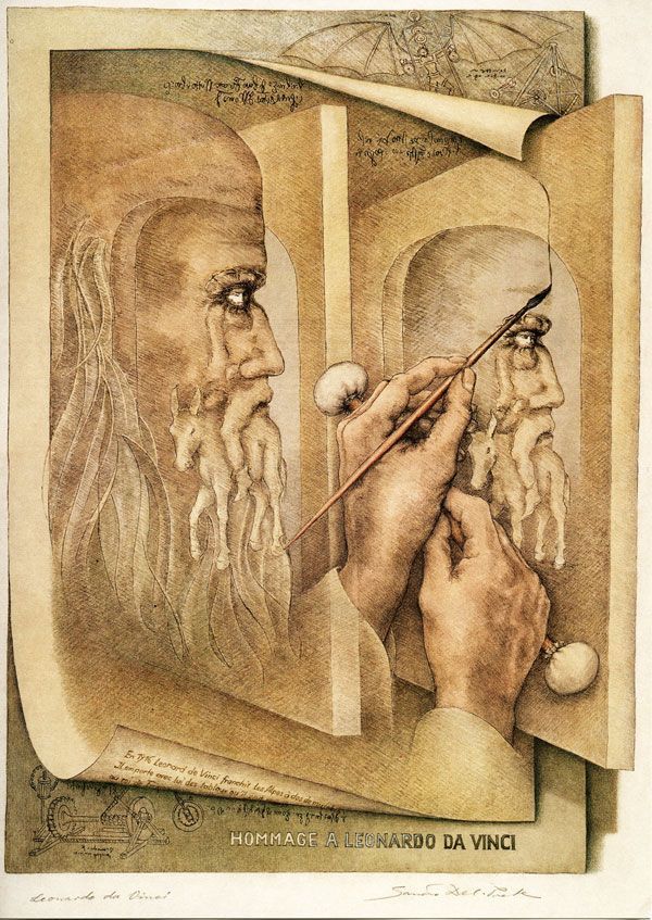 Leonardo Da Vinci, by Sadro Del Prete, 1997