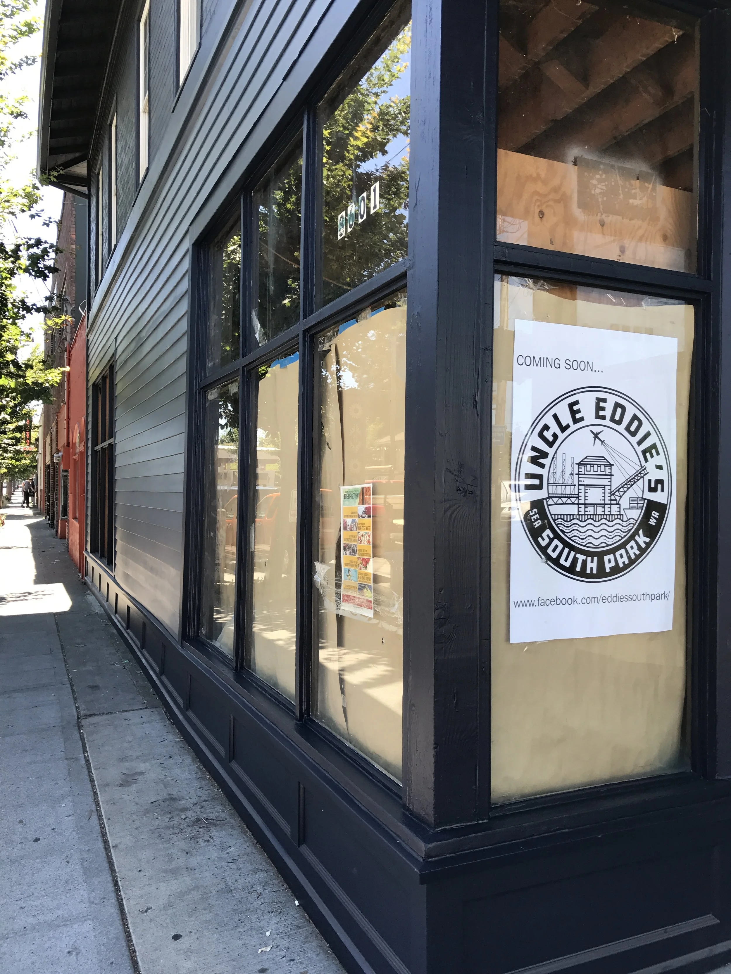 Fresh paint, waiting for new windows