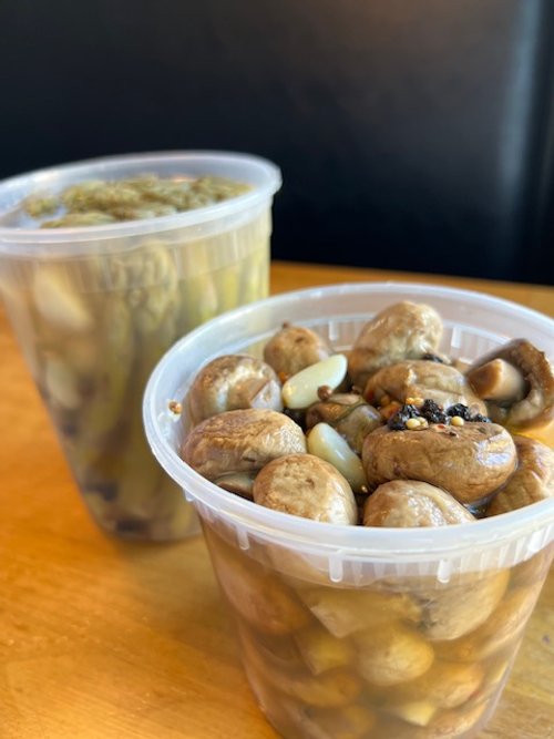 SPECIAL Pickled Veggies - Mushrooms and Asparagus