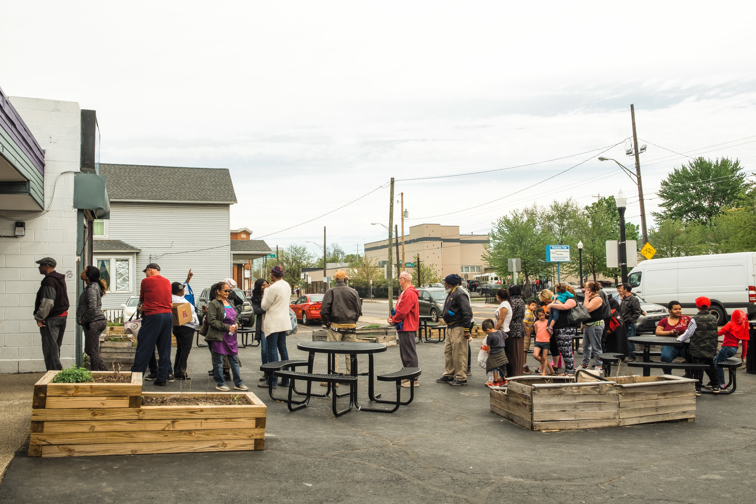 Produce is available to people with earnings up to 200 percent of the federal poverty level. The market opens its doors from 11:00am-5:00pm 5 days a week and every day the line for customers wraps around the building.