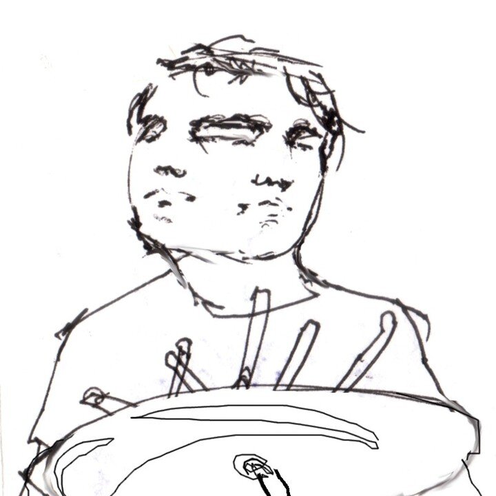 @johndurg 
#drawing #drummer #portrait