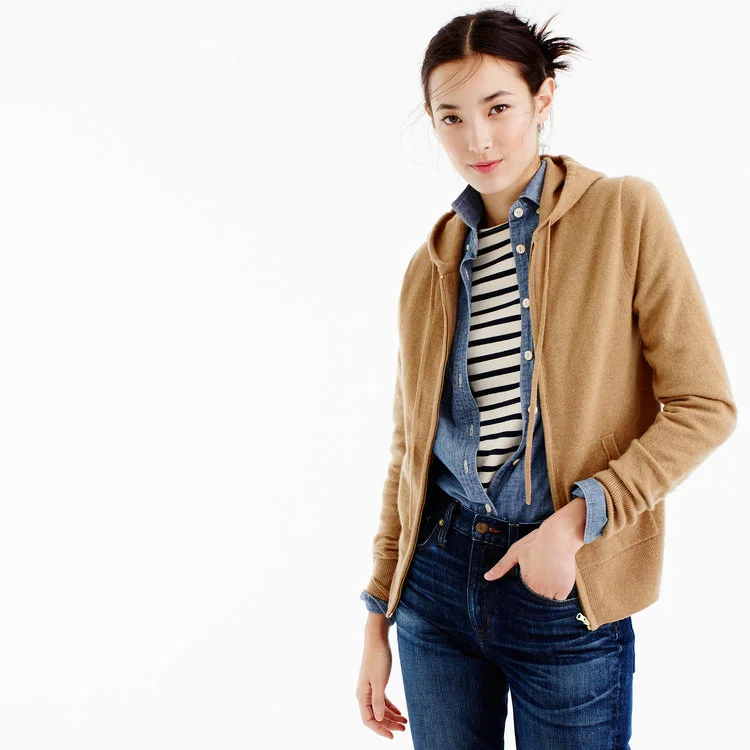 Fitting hoodies into a woman's wardrobe