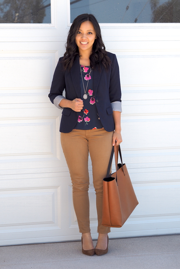 khaki interview outfit