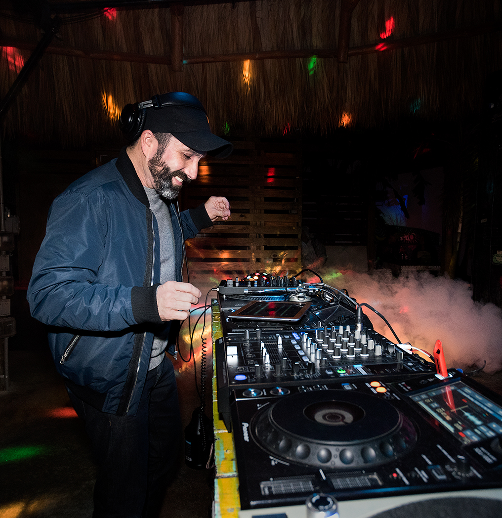  Guest DJ, Cabezita, spinning during Double Stubble at Gramps in the heart of Wynwood 