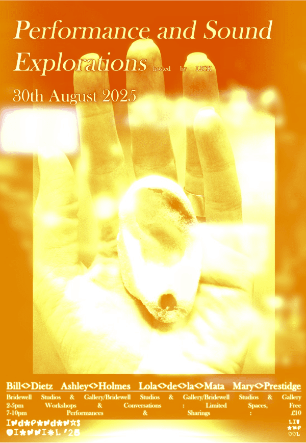 Performance and Sound Explorations @ Bridewell Studios, Liverpool