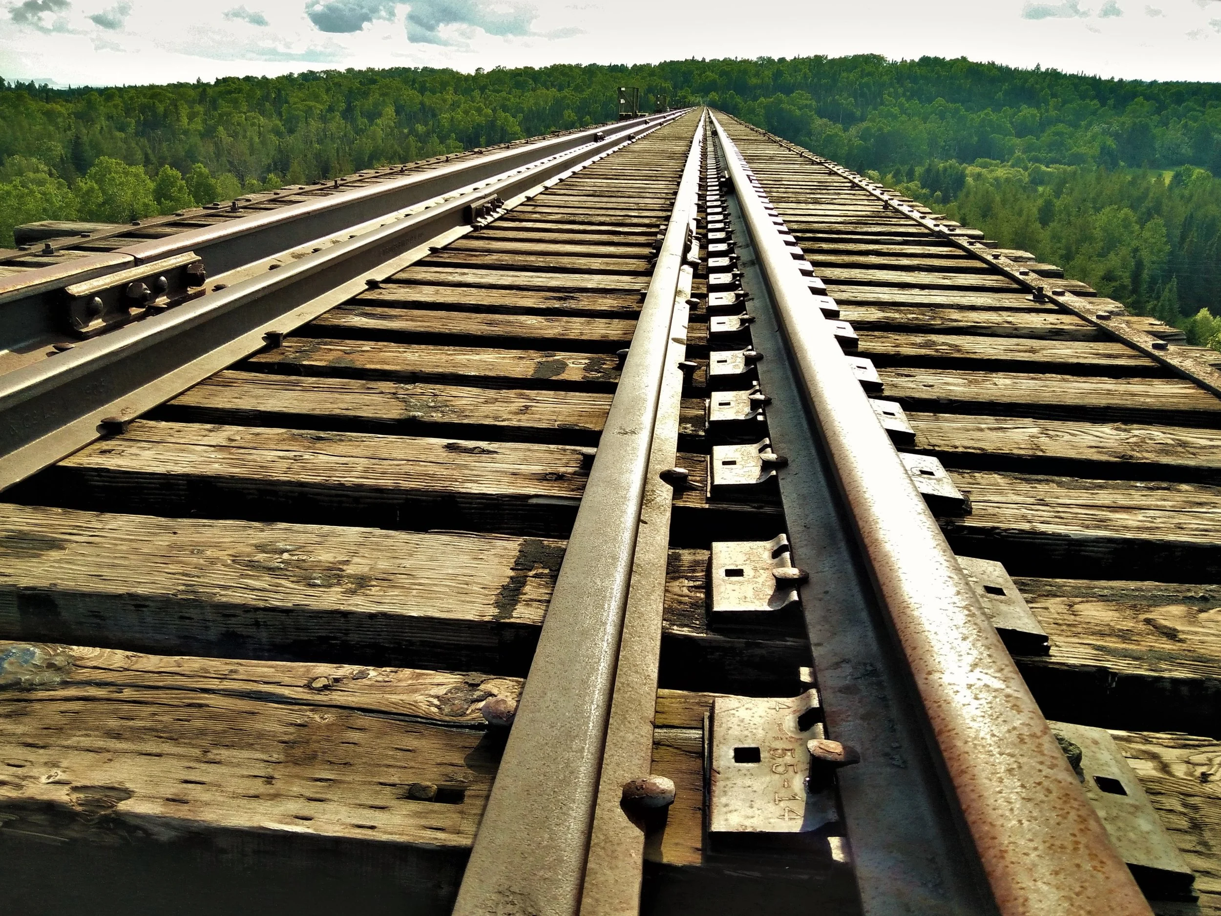 A kilometer long and over 200 feet in the air, this trestle bridge near Pass Lake is proof that it pays to stop in and chat with the locals.