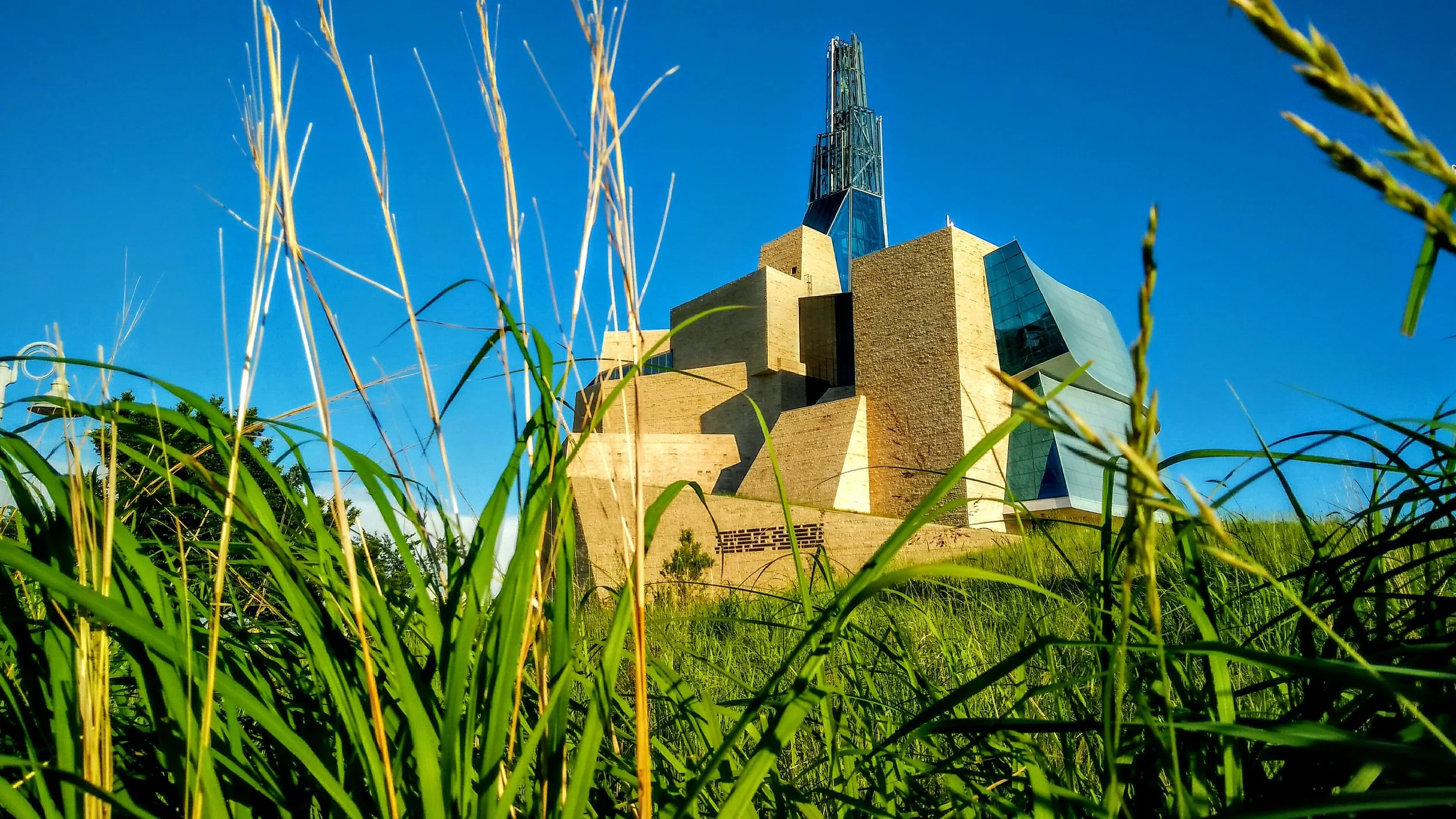 The impressive Museum of Human Rights in Winnipeg.