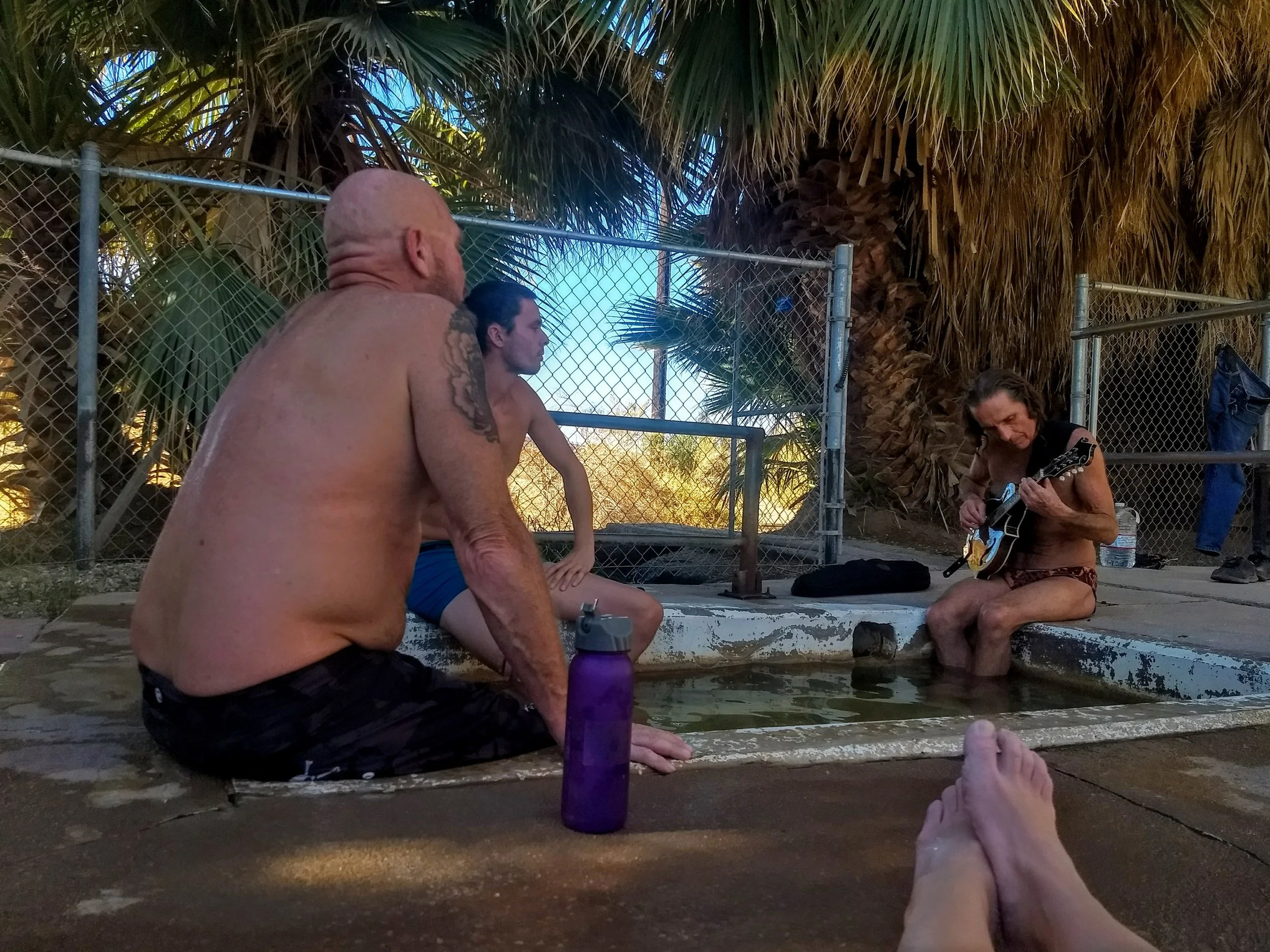 A soak and a serenade.