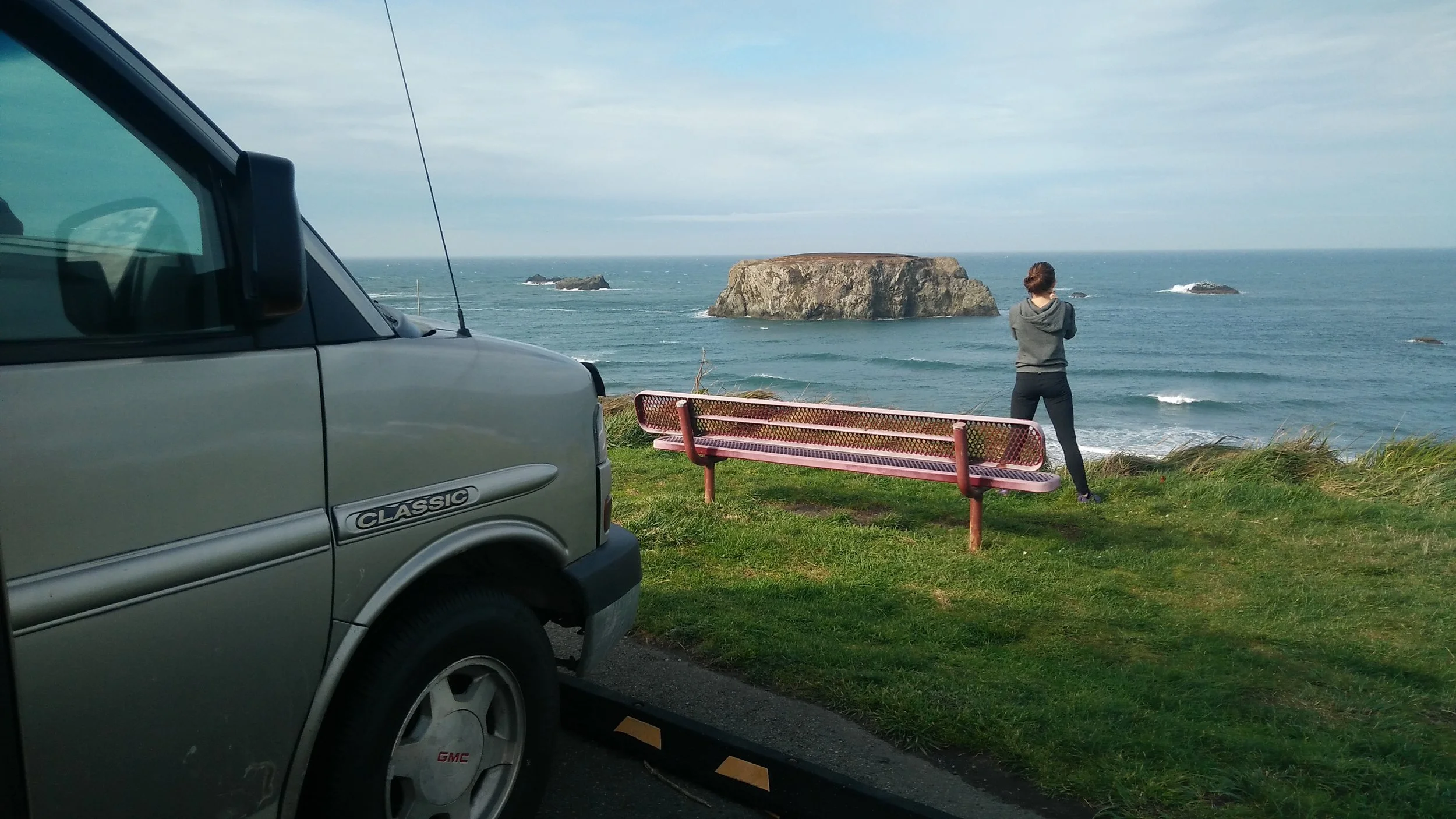 Oregon's rugged coast was full of beautiful beaches with massive cliffs and boulders.