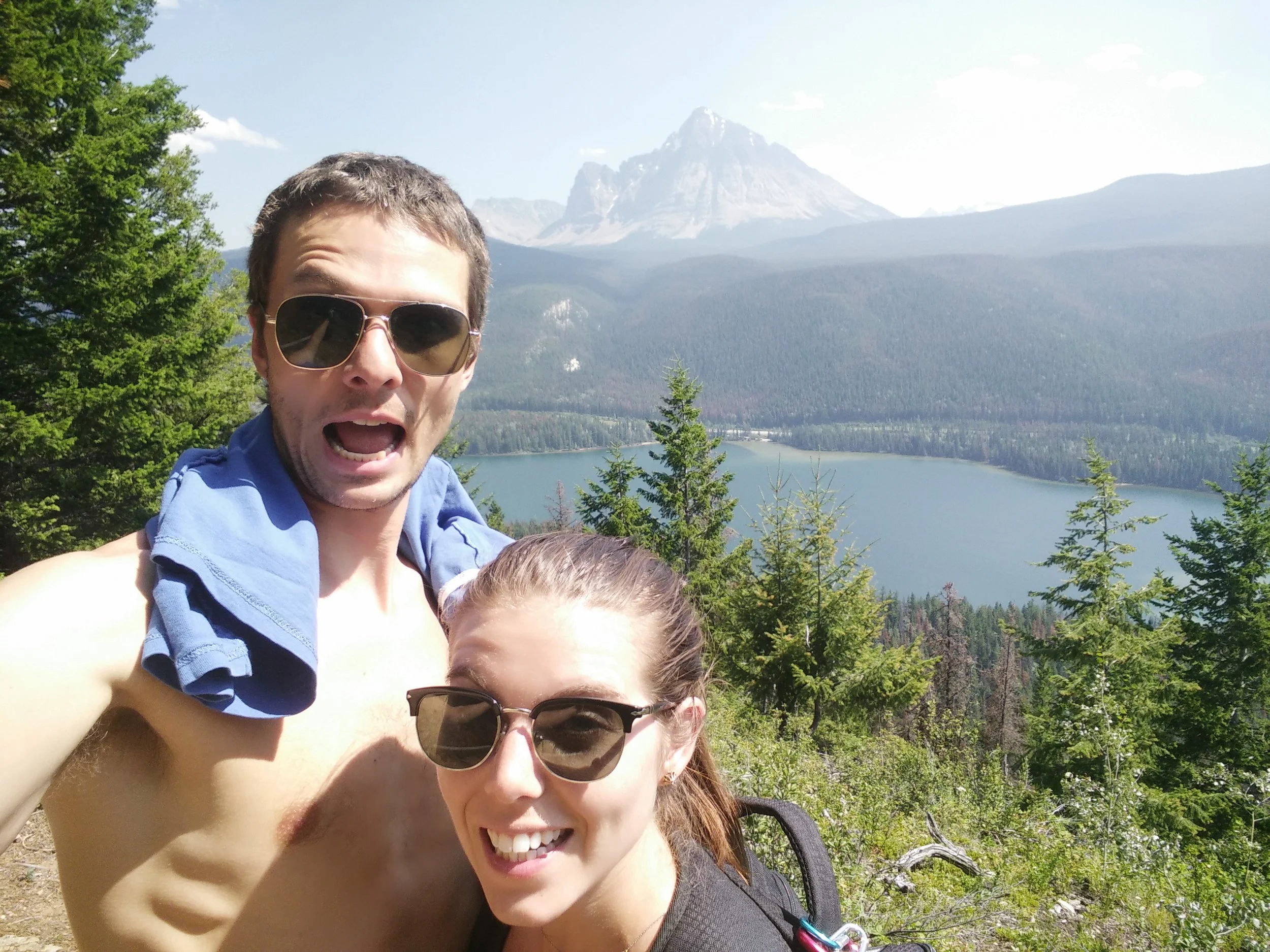 Breathtaking views from the hiking trails near Miette Hot Springs