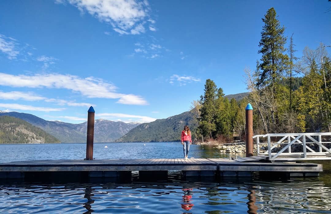 Bald eagles soared over our heads as we enjoyed the beautiful blue waters of Christina Lake. 

As the sun set over the western mountains we watched in awe as a massive bald eagle dove toward the calm water and ascended, a fish grasped in it's hand li