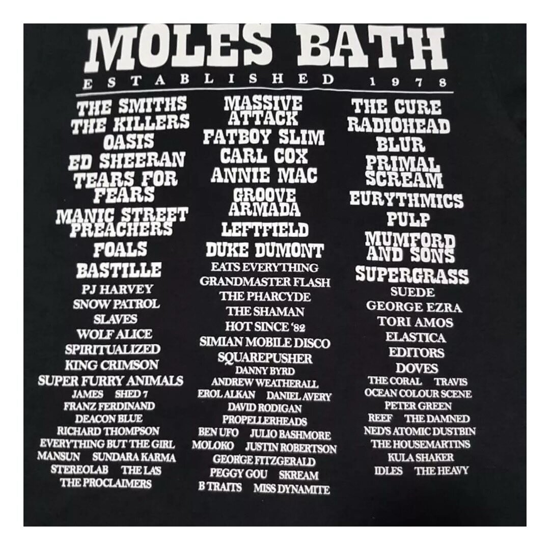 RIP Moles 

Lots of happy memories, amazing music and friends made. 

🖤

#molesbath @massiveattackofficial @wolfaliceband @foals @anniemacmanus @danny_byrd @radiohead @thecure @edsheeran @groovearmada