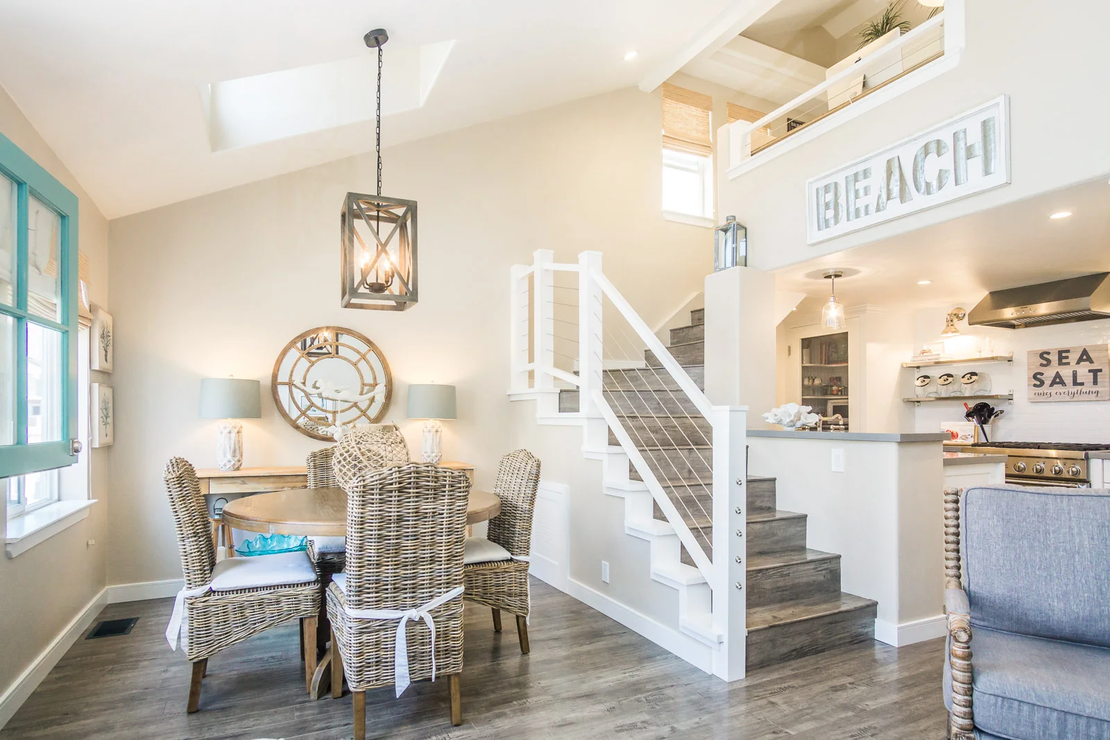 Cozy beach cottage on Lido Island Newport Beach designed by Raili Clasen of Raili CA design