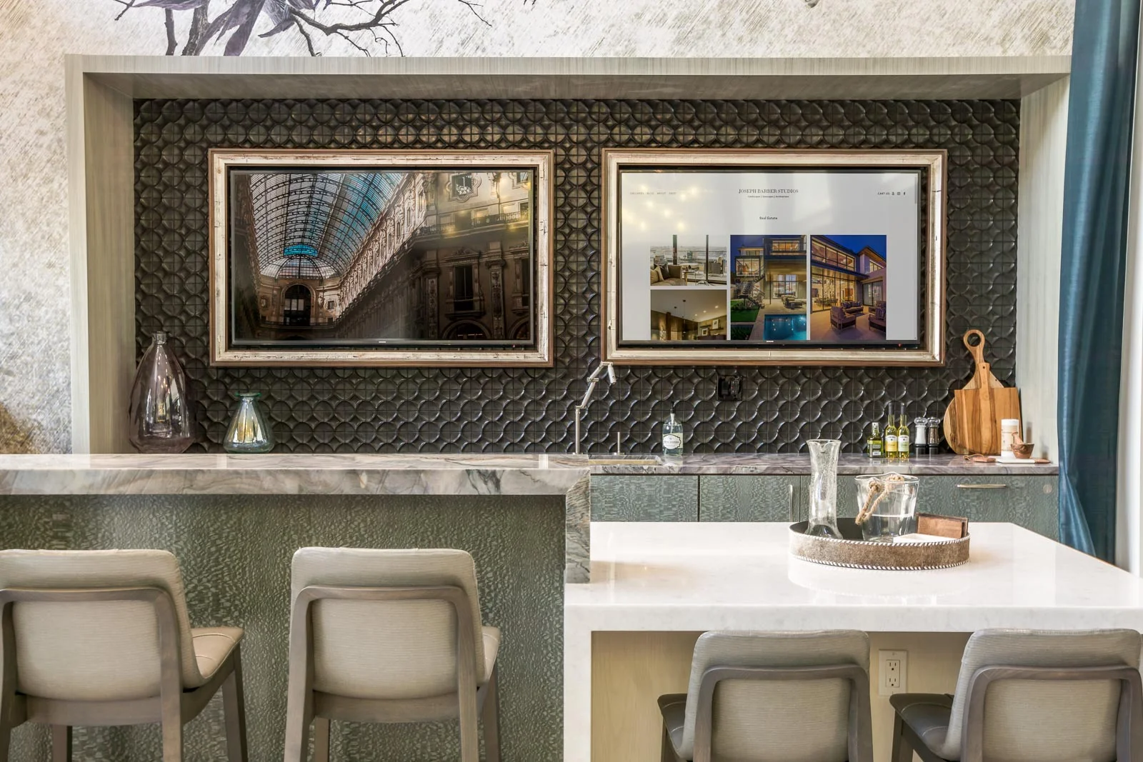 modern luxury condos in laguna nigel at Broadstone cavora with Private Event room with a community kitchen and bar with All audio video Installed by silver Starsound and electric