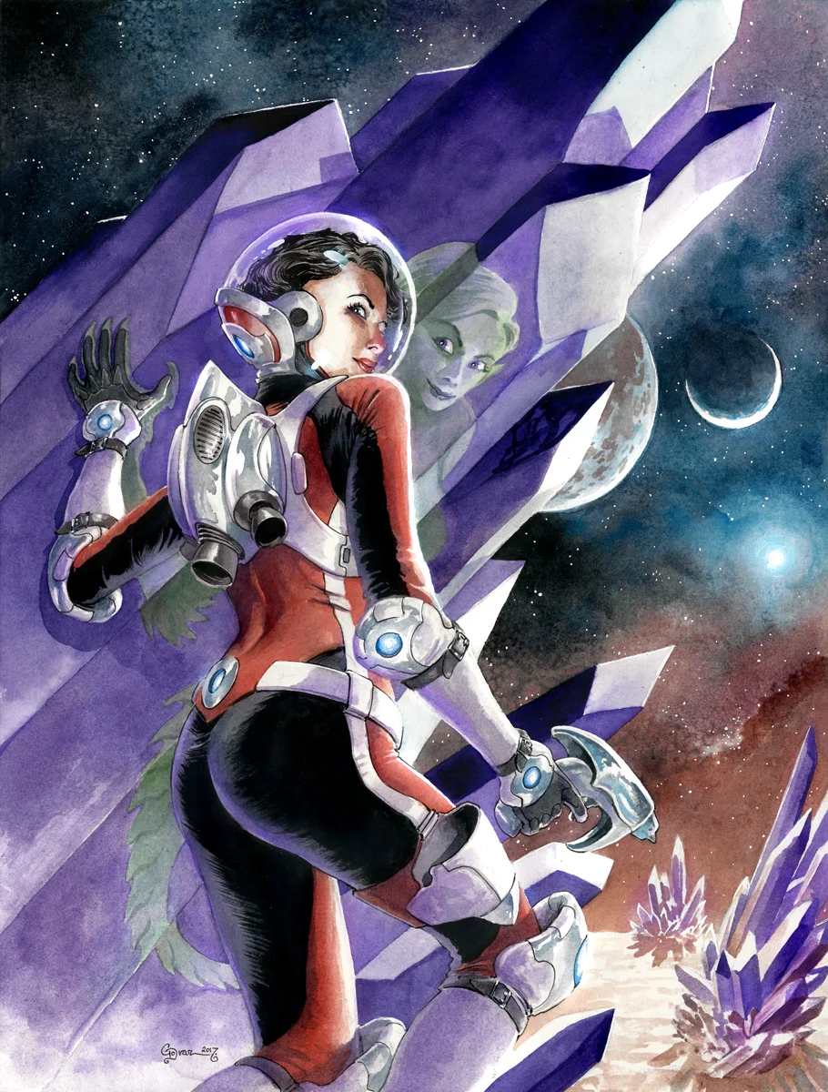 Retro Spacegirl - SOLD