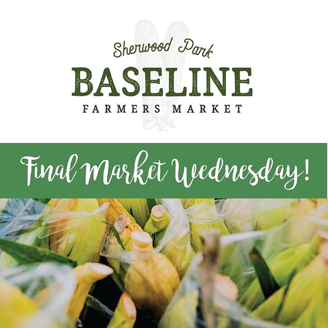 Can't believe that Wednesday is the final market day for Baseline Farmers Market in #sherwoodpark. Last chance to get your favourite products! Come by the market and chat with our vendors to find out where you'll be able to find them throughout the w