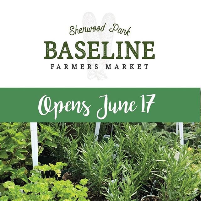 Great news! 💥Baseline Farmers Market will be opening on June 17 in our usual spot in the Home Depot parking lot on Baseline Road #sherwoodpark. Although the market will be significantly different this year, we are working hard to make it a success! 